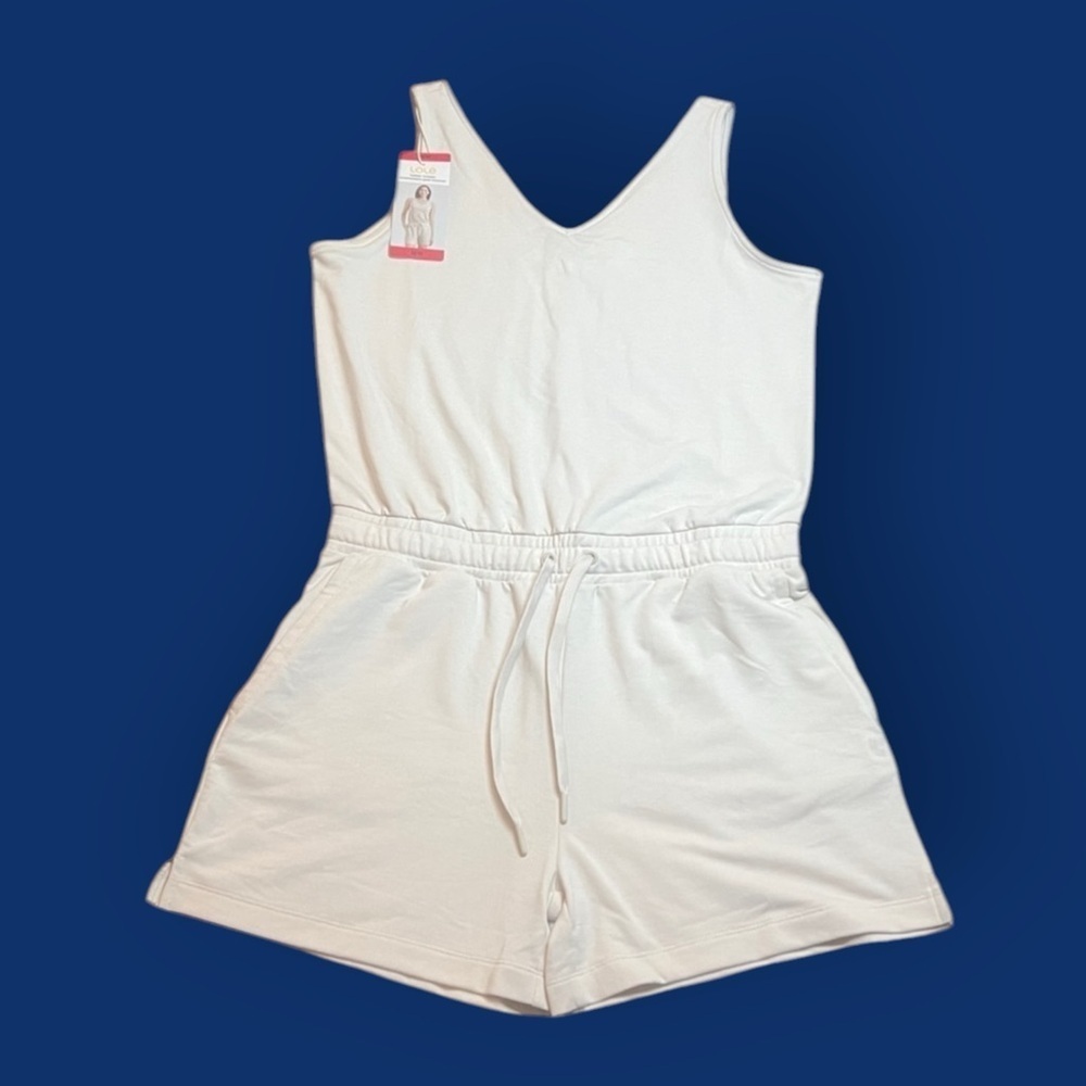 NWT Lole Women's Cream Soft Stretch Romper sz M
